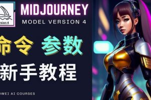 Midjourney新手入门教程，轻松创作顶级图像，命令参数-新手教程