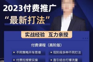 淘宝付费全系列金牌系列，2023付费起流量最新打法，涵盖面广