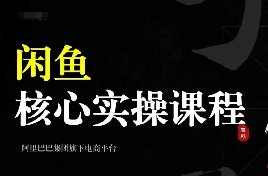 2024闲鱼核心实操课程，从养号、选品、发布、销售，教你做一个出单的闲鱼号